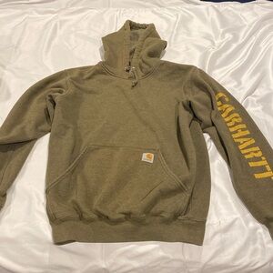 Small carhart hoodie green